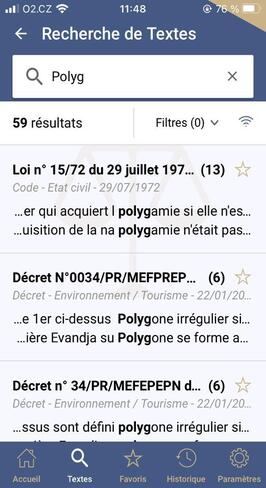 Application Jury recherche